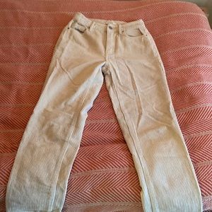 pacsun corduroy white pants, size 24